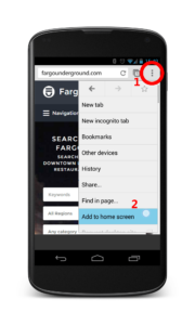 Add Fargo Underground to Android homescreen