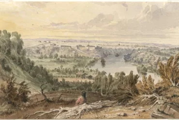 "Fort Snelling from Two Miles Below" by Seth Eastman, 1846-1848