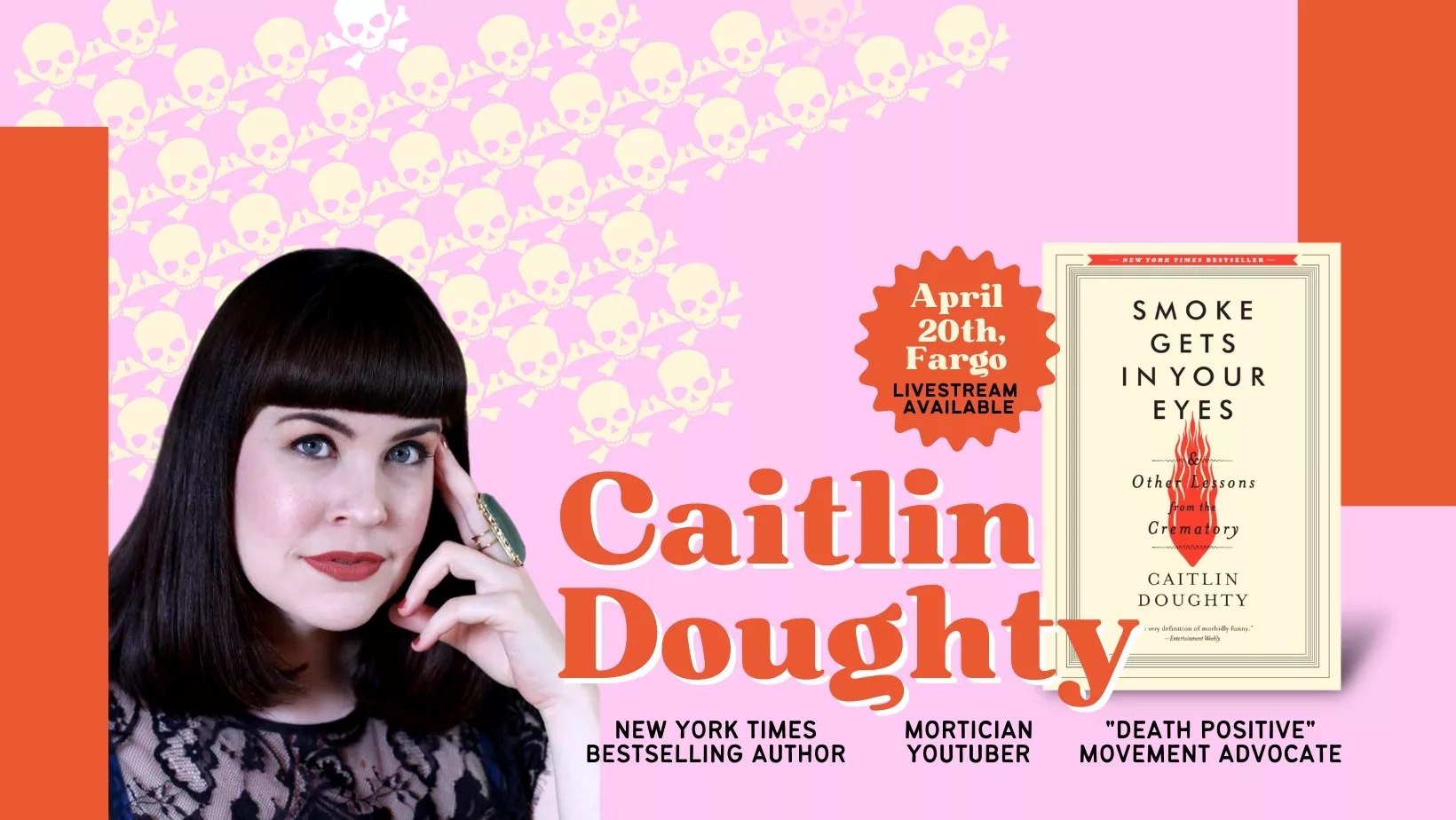 Humanities ND presents Caitlin Doughty, Mortician and New York Times Bestselling Author