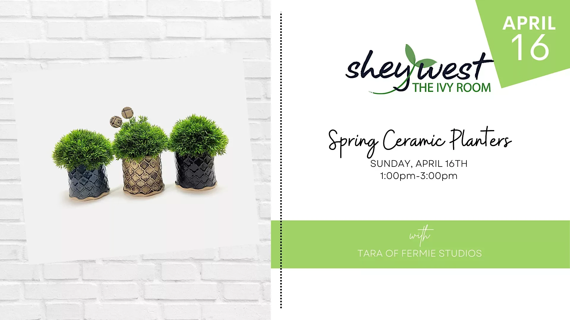 Spring Ceramic Planters