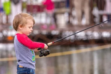 Photo of boy fishing