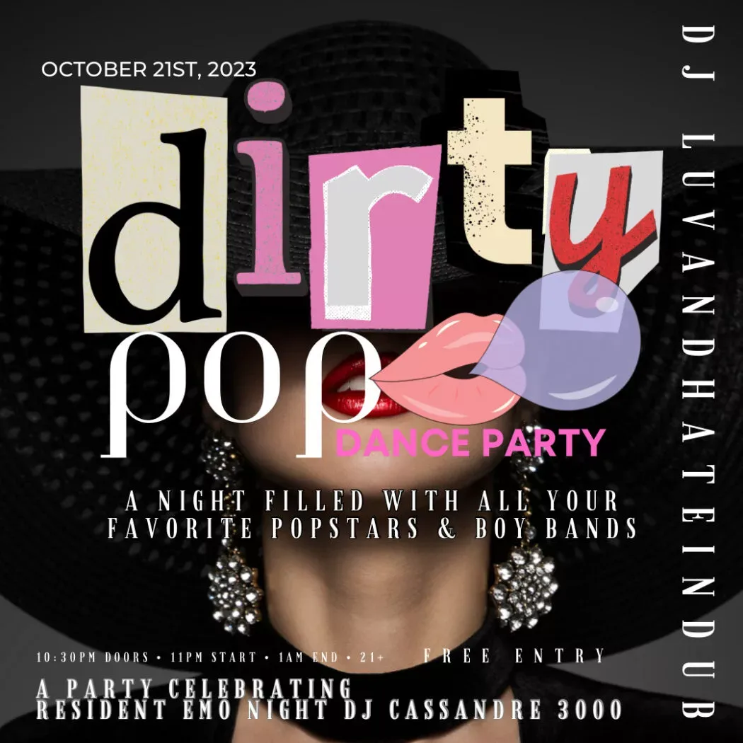 Dirty Pop: Popstar & Boy Band Dance Party (21+)