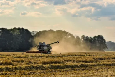 Photo of combine harvester
