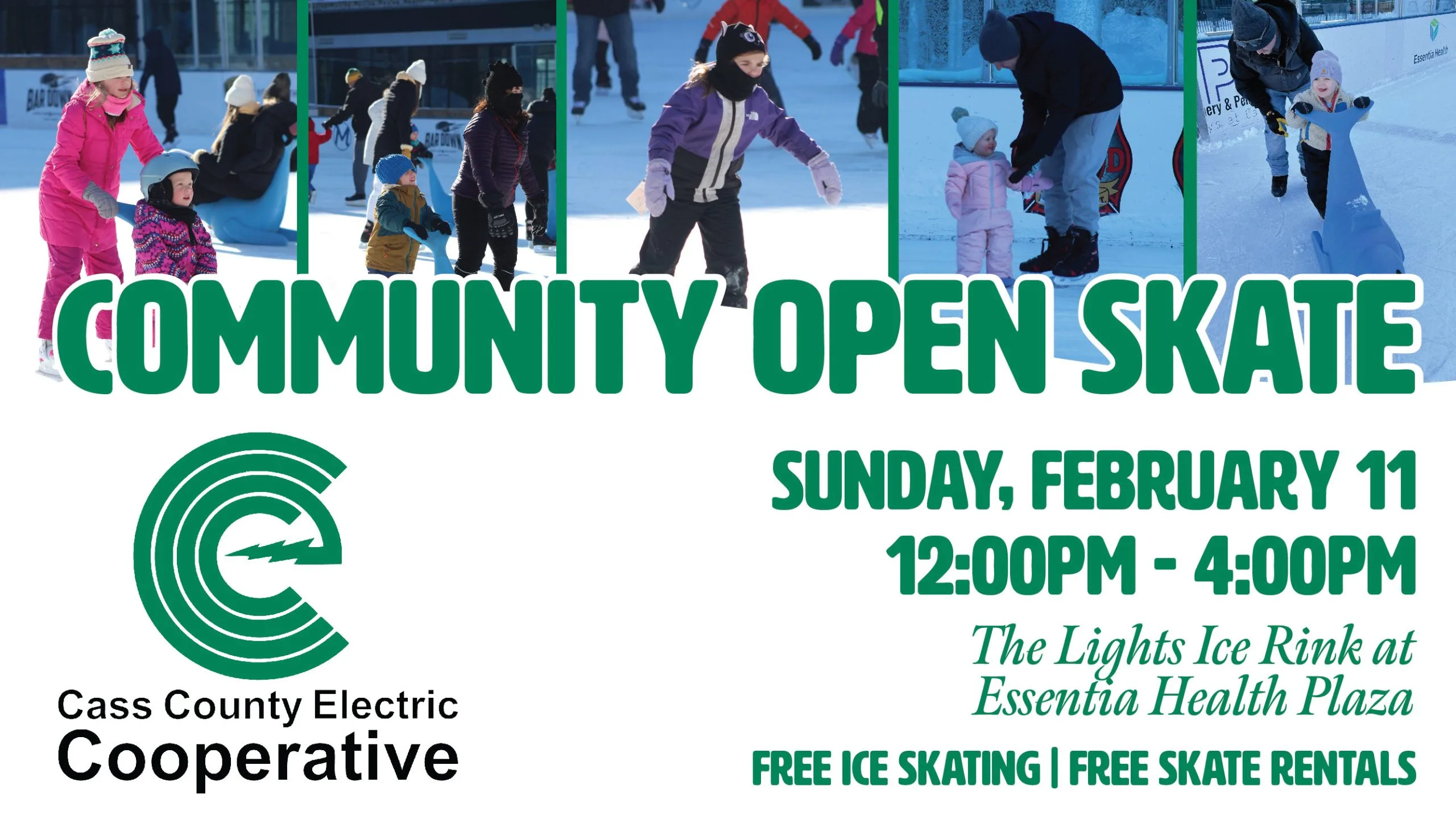Cass County Electric Cooperative Community Open Skate - Fargo Underground