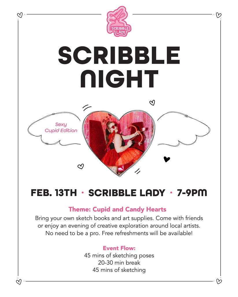 Scribble Night: Sexy Cupid Edition