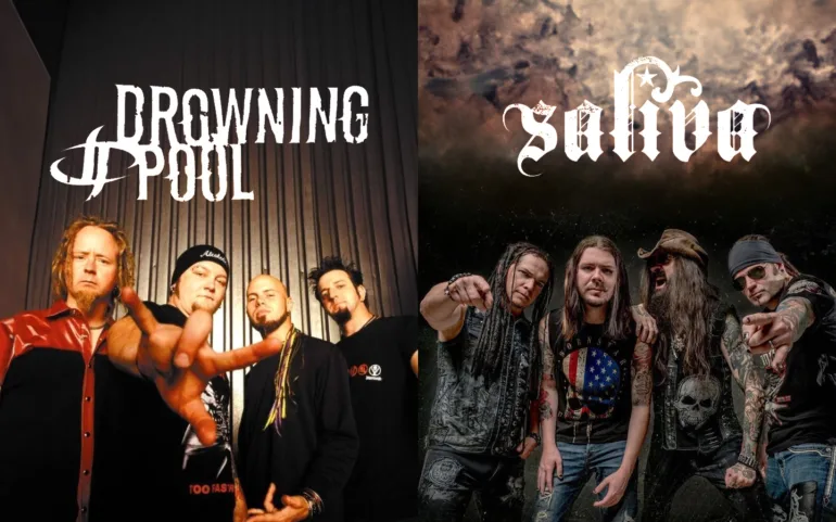 Rock bands Drowing Pool and Saliva