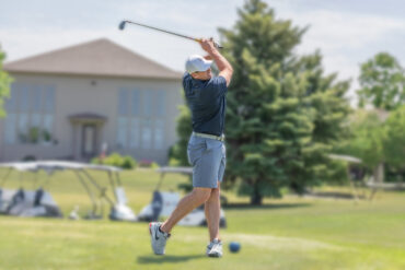 Photo of golfer at Roger Maris tournement