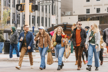 Photo of shoppers at Fargo's Red River Market