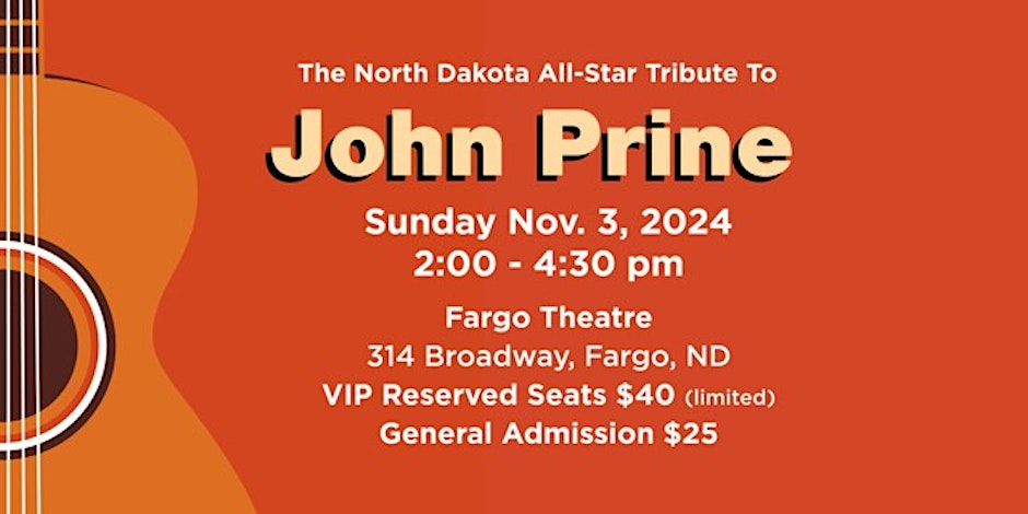 The North Dakota All Star Tribute to John Prine graphic