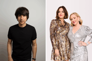 Photo of comedians Dimitri Martin and IMOMSOHARD