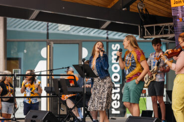 Photo of Amped School of Music students and teachers