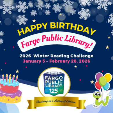 Fargo Public Library Reading Challenge graphic