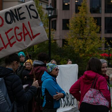Photo of anti-ICE protest
