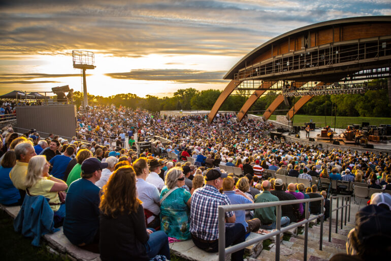 Photo of a concert at Bluestem Amphitheater in Moorhead, Minnesota